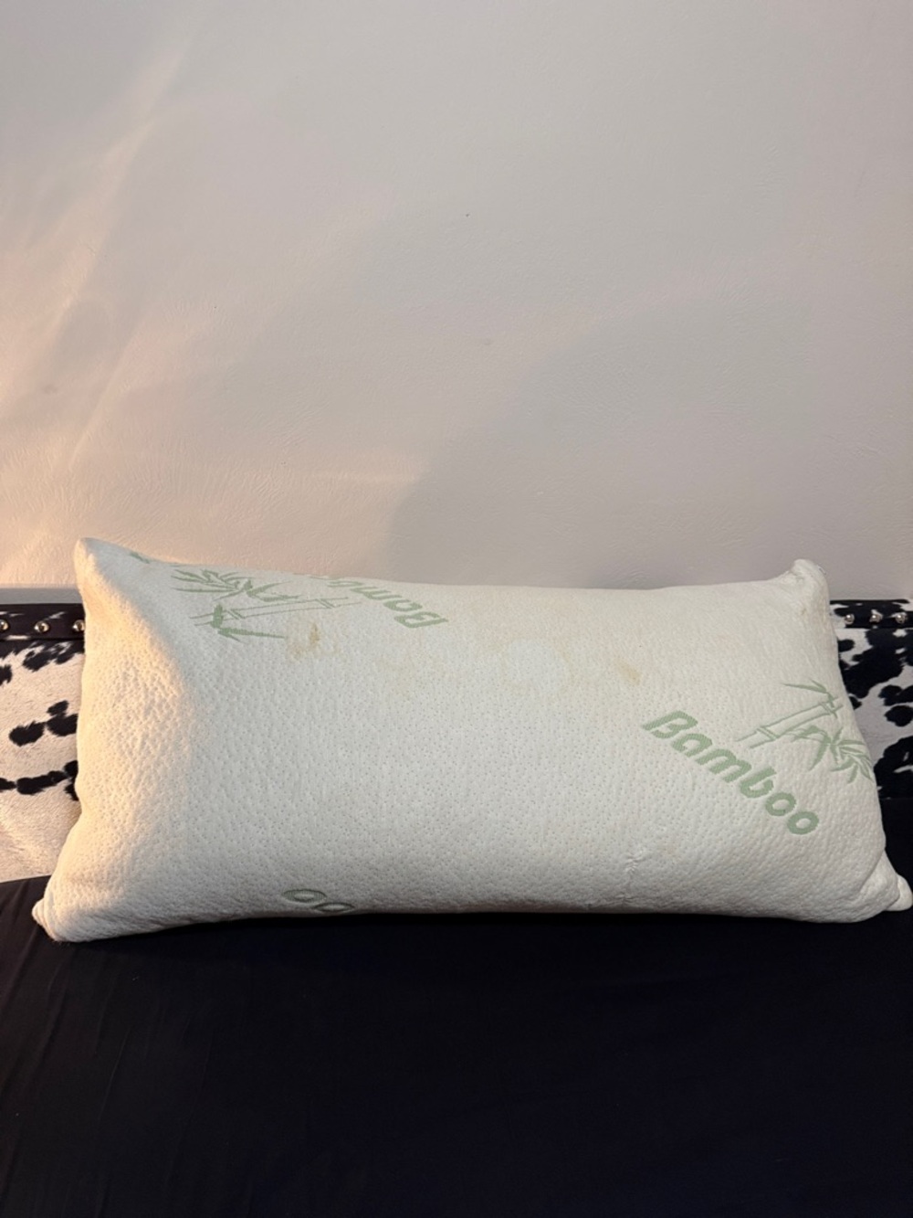 EUC - Bamboo Memory Foam Pillow - King: 20”x36”